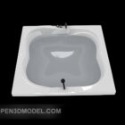Hotellihotellin kylpyamme 3d-malli