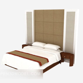 Hotel Supplies Double Bed 3d model