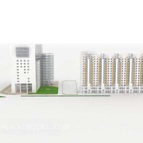컨트리 록 하우스 빌딩 3d 모델