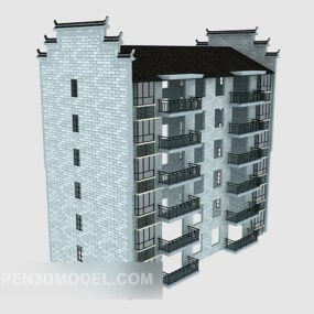 Διαμέρισμα δωμάτιο προοπτική 3d μοντέλο
