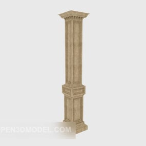 Model 3D kolumny belkowej domu