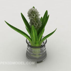 3D-Modell einer Hydrokulturpflanze