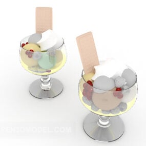 Ice Cream Glasses 3d model