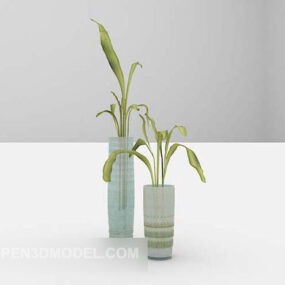 Vaso in ceramica per piante da interno modello 3d