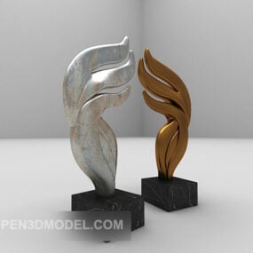 Sculpture de bijoux d'intérieur décorative modèle 3D