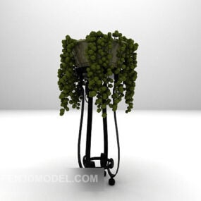 Indoor Potted Plants Iron Stand 3d model