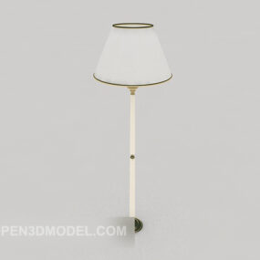 Indoor Floor Lamp White Shade 3d model