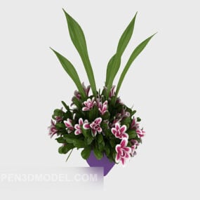 نموذج ثلاثي الأبعاد لنباتات الديكور الداخلي