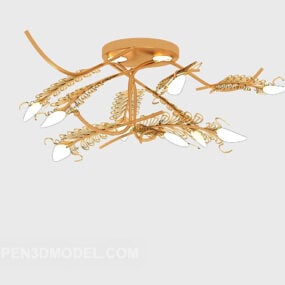 Brass Chandelier Magic Lighting 3d model