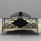 Iron Material Double Bed Furniture