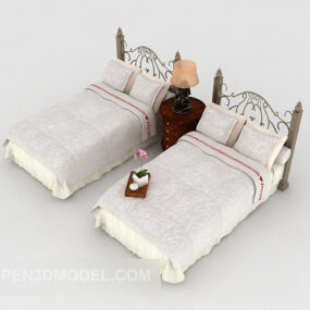 Zachodnie łóżko pojedyncze Model 3D