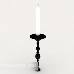 European Candlestick Iron 3d model