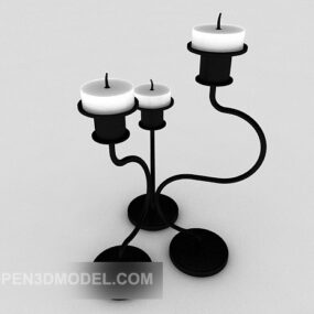 European Candlestick Light 3d model