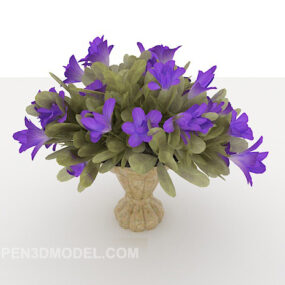 Home Flower Purple 3d model