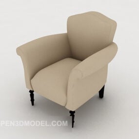 Model 3D pojedynczej sofy Western Home
