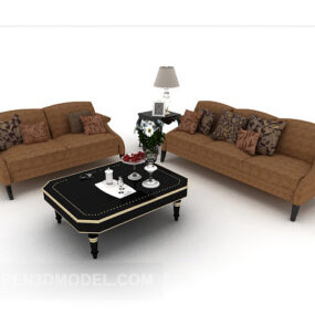 Sofa 3d Model Kombinasi Gaya Eropa