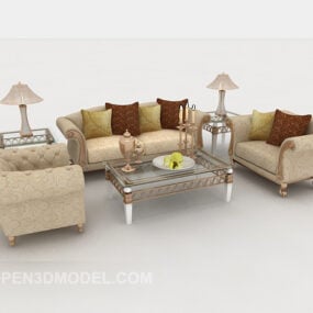 Canapé couleur claire Jane O modèle 3D
