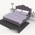 Δυτικό μοβ διπλό κρεβάτι