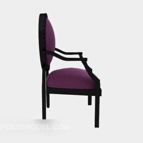 Vintage Dressing Chair European Decor 3d model