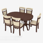 Western Solid Wood Round Table