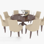 European Furniture Round Dining Table