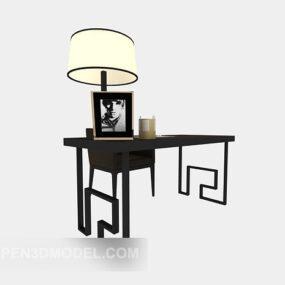 Western Style Desk Chair 3d model