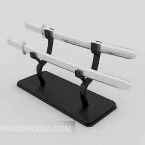 Japanese Samurai Knife Sword 3d model
