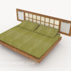 เตียงคู่แบบญี่ปุ่นที่เรียบง่าย