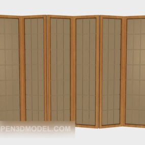 Japonský 3D model Screen Fabric