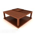 Japanilainen pieni puinen pöytä