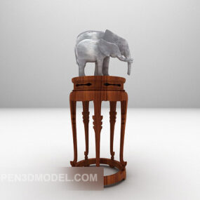 装飾彫刻ラック家具3Dモデル