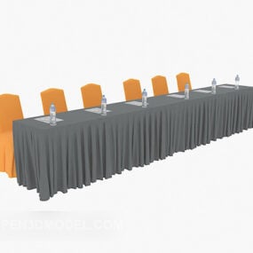 Meeting Table Chair Sets 3d model