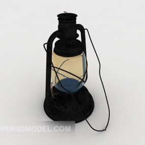 3д модель керосиновой масляной лампы