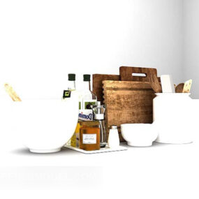 Ceramic Kitchen Utensils 3d model