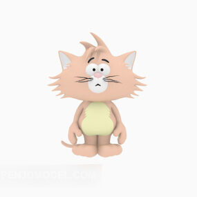 Model 3d Karakter Mainan Anak Kucing
