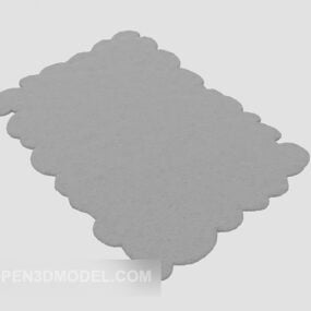Lace Carpet Grey Color 3d model