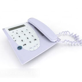 Model 3D telefonu stacjonarnego w stylu vintage