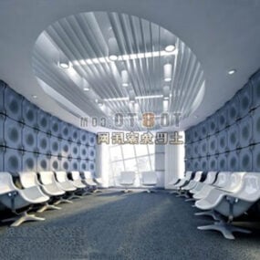 Sala de espera Diseño Interior Modelo 3d