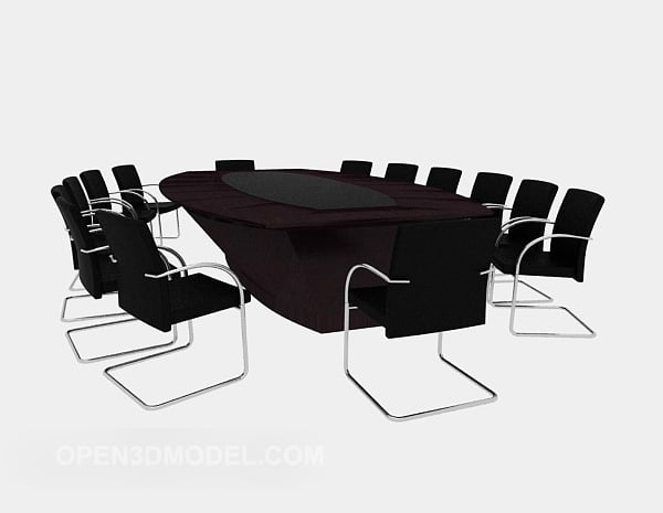 Large Conference Desk And Chairs