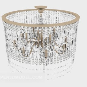 Grande lustre de cristal para casa modelo 3d