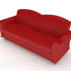 Large Red Double Sofa Furniture