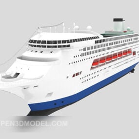 Modello 3d della nave da crociera di viaggio