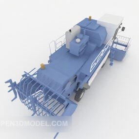 نموذج ثلاثي الأبعاد للمركبة المقطورة الكبيرة