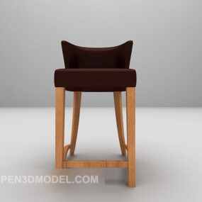Leather Bar Chair Furniture 3d model