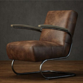 Leather Chair Furniture 3d model