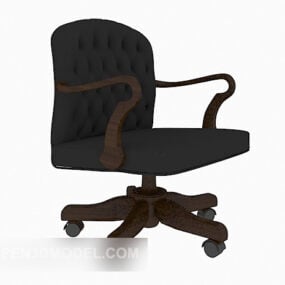 Leather Mobile Boss Chair 3d model