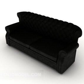 Leather Modern Multiplayer Sofa 3d model