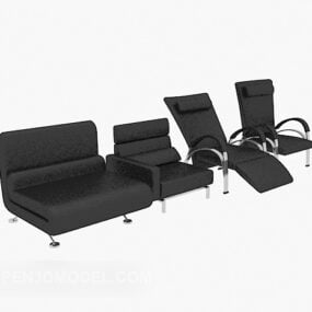 Leather Office Chair Collection Pack 3d model