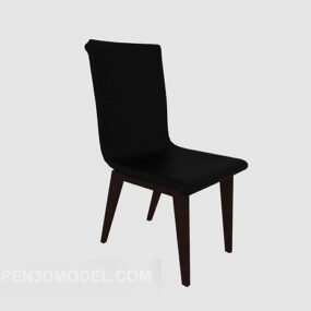 Leather Simple Lounge Chair 3d model