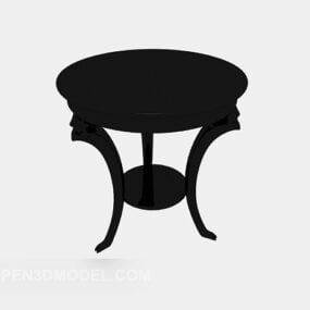 リラックスできる小さな丸テーブル3Dモデル